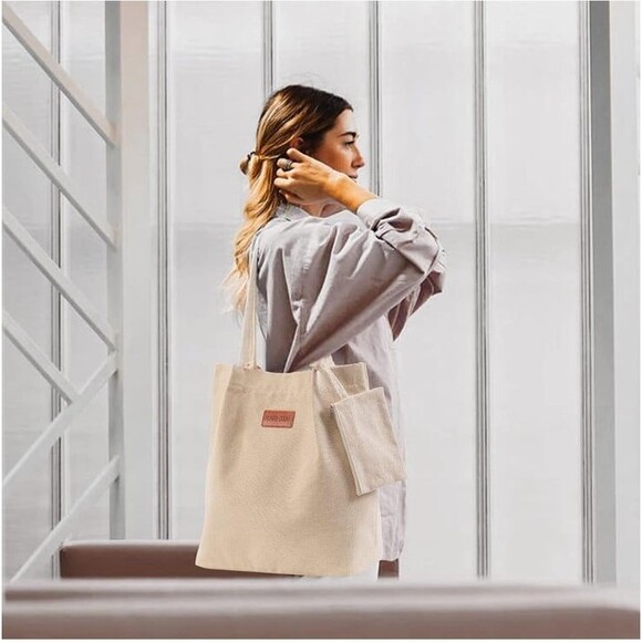 Rare find Authentic Bonny Dodo luxury large canvas tote bag NWOT TSA approved - Picture 1 of 10